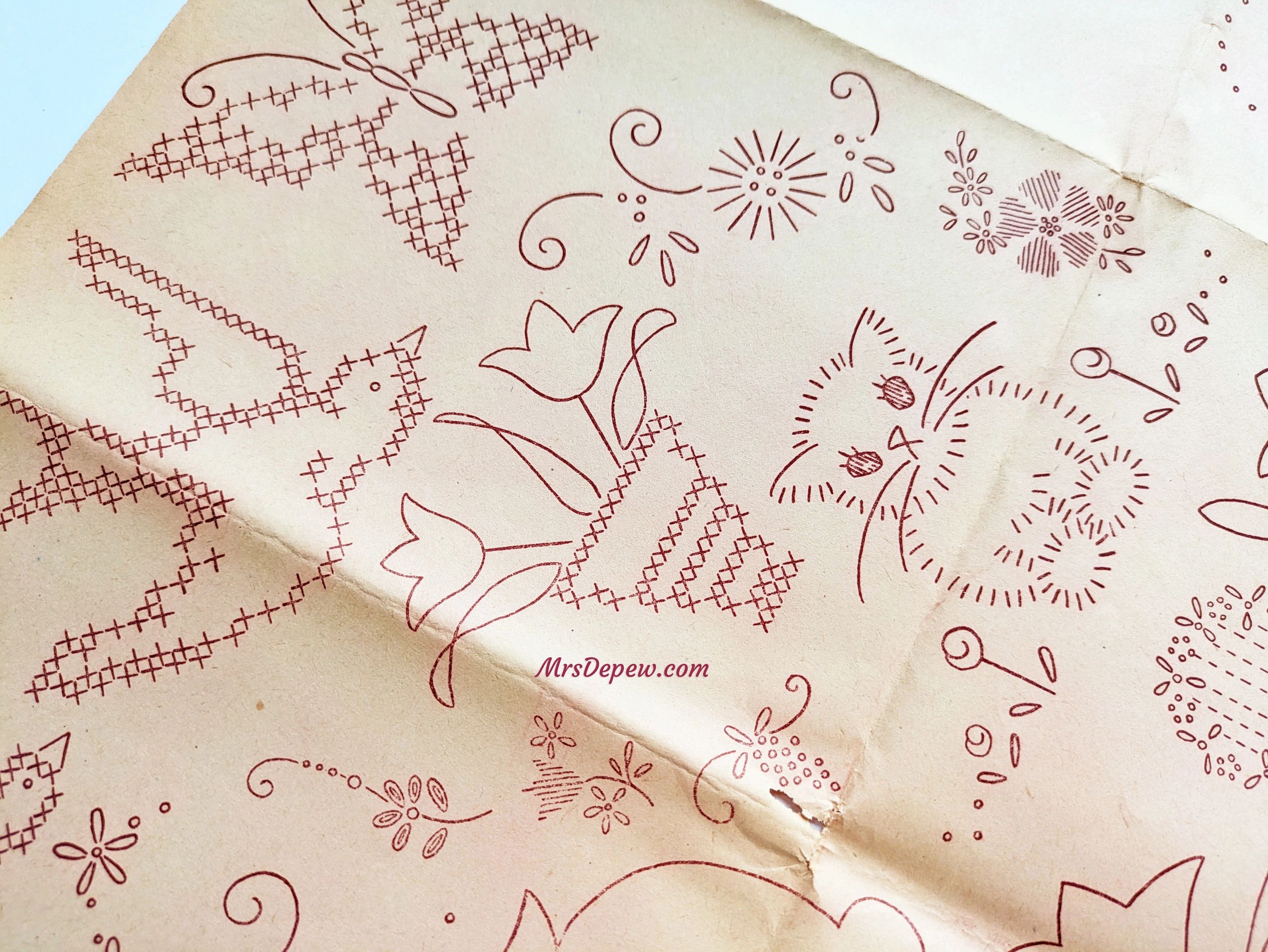 How to Use a Vintage Kaumagraph Transfer Pattern